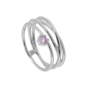 Anillo Nigeria lila Silver