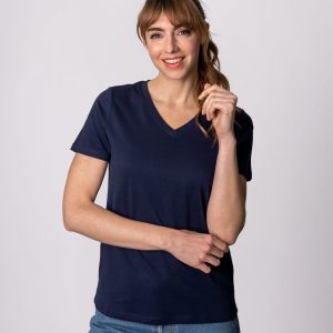 Camiseta Cuello V – 100% Algodón /150g.