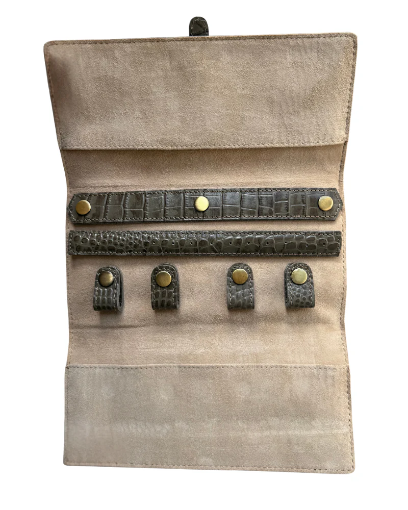 Pack de joyero Croco Taupe + funda de gafas Croco Taupe - Imagen 3