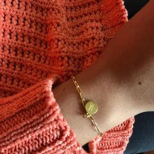 PULSERA MINI INITIAL VINTAGE GOLD