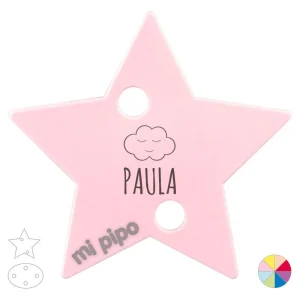 Broche Pinza Personalizado Nombre + Nube